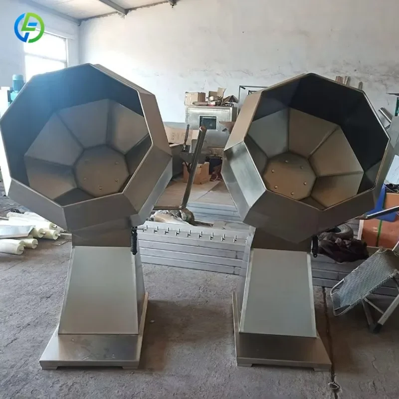 Industrial Octagonal Snack Seasoning Tumbler Mixer Stainless Steel Blending Machine for Nuts Flavor Processing FL Customized