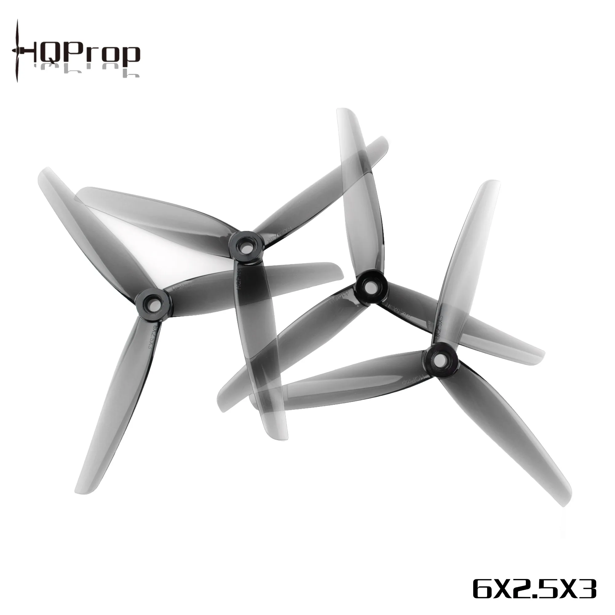 4PCS/20PCS HQProp 6X2.5X3 Light Grey CW CCW 6inch 3blades Poly Carbonate Propeller for Brushless Motor FPV Racing RC Drone Parts