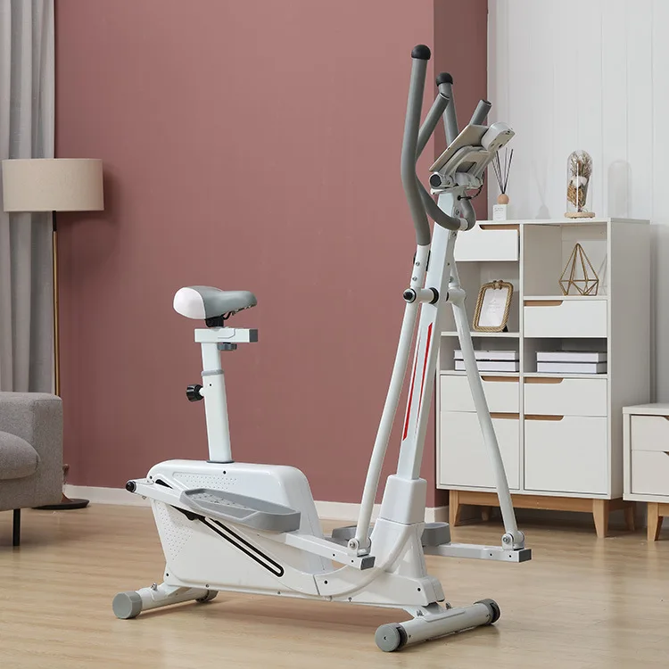 400lb Capacity Foldable Elliptical Trainer Steel Magnetic Resistance Dual Use 2026