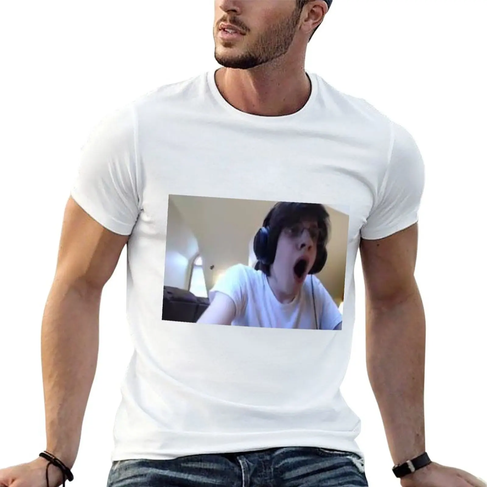 npesta's reaction T-Shirt man t shirt cotton high quality men t shirt cotton 100% man t shirts high quality luxury brand T-shirt