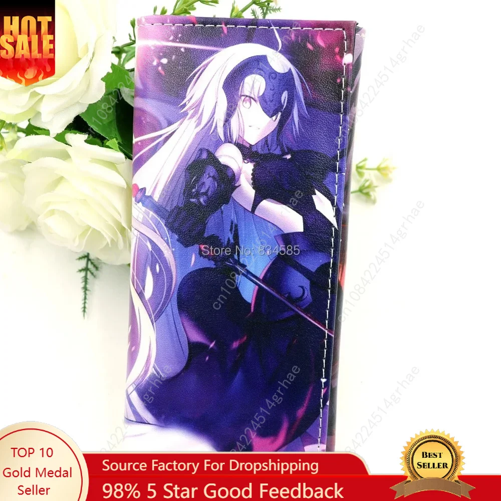Fate/Grand Order FGO Alter Okita Anime Long Women Wallets Fate/Stay Night Money Clip Men Card Holders Purse
