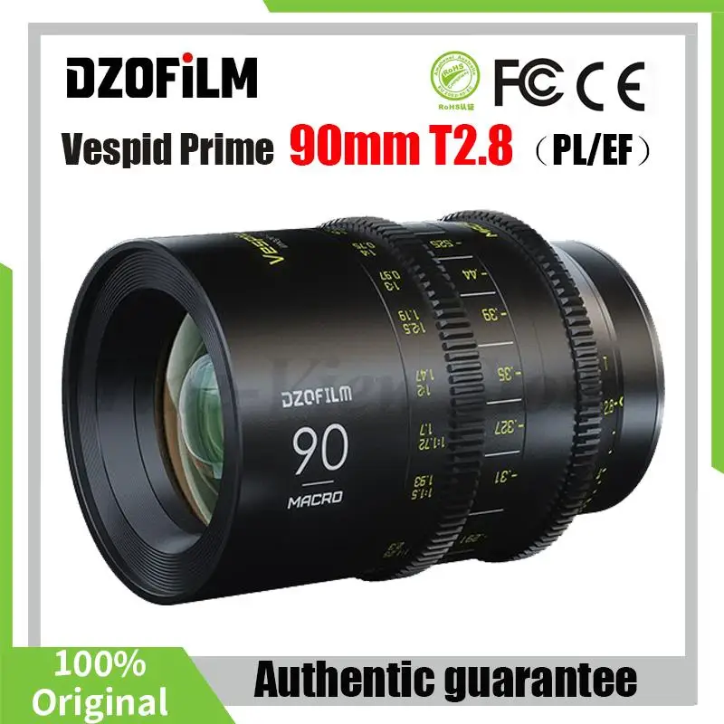 DZOFilm VESPID PRIME 90mm T2.1 Macro Cine Lens FOR PL or EF Mount for Photographer Cinema Camera Lens for Film Shooting