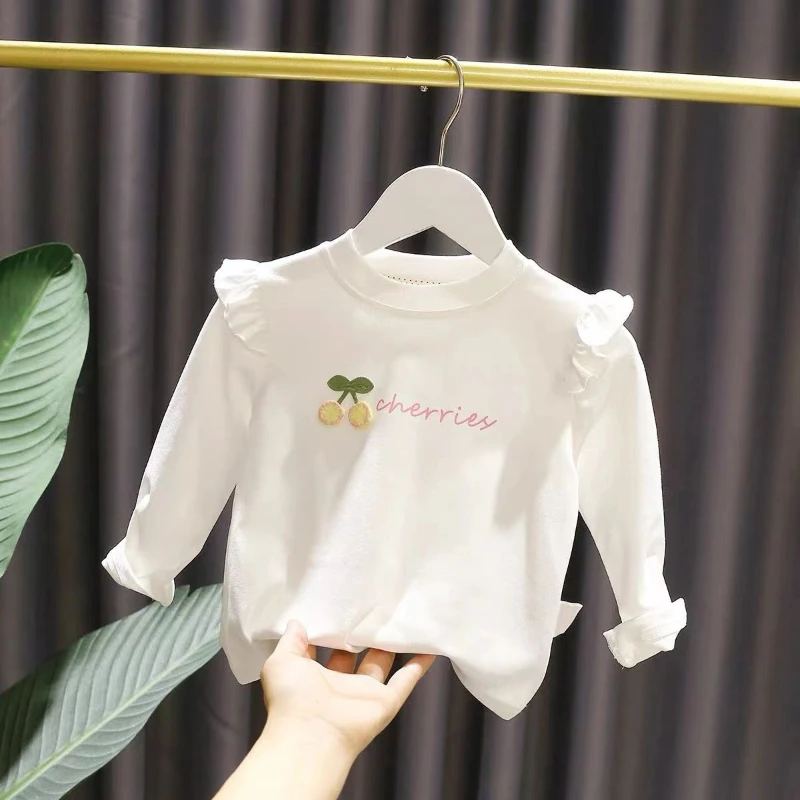 2026 Baby Girl Short Sleeve T Shirt Spring Tops Toddler Kids Basic Tee Casual Summer Clothes