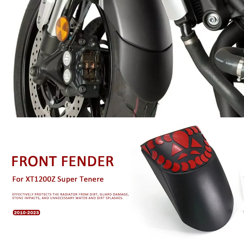 

For Yamaha XTZ 1200 Super Tenere XT1200Z XT 1200 Z （2010-2023）Motorcycle Front Fender Mudguard Extender Hugger Extension