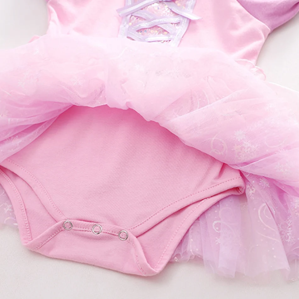 Baby Rompers Girls Princess Cosplay Dress Toddler Clothes Kids Jumpsuit Costume Infant Birthday Party Newborn Clothing 3-18M