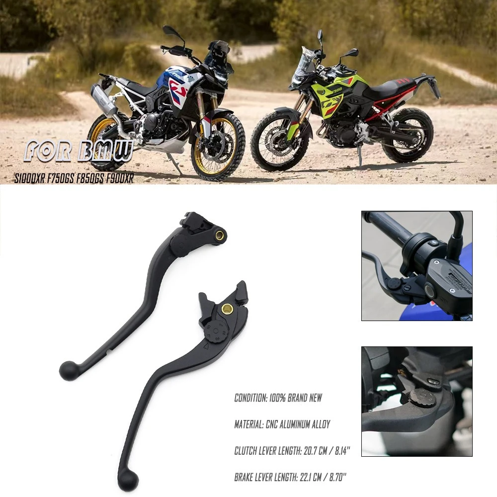 Für BMW F850GS F750GS F900R F900XR 2020 2021 2022 2023 Motorrad Bremshebel Kupplungshebel Einstellbare Steuergriffe