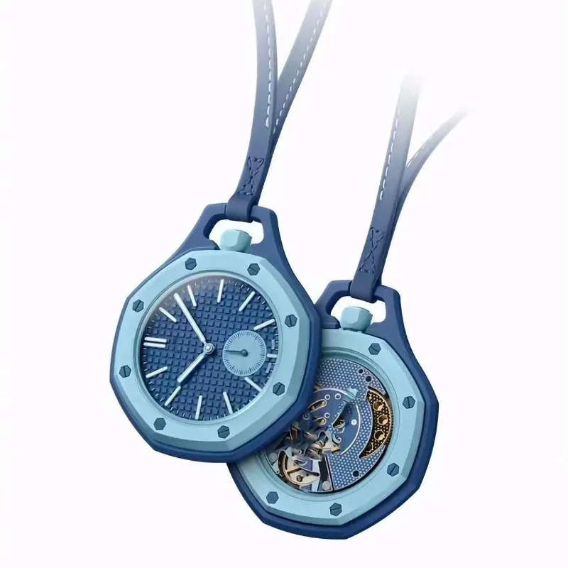 2026 New D-SPORT Collaboration Pocket Watch Fashion Quartz Wristwatch Waterproof Leather Strap Pendant Hanging Watc