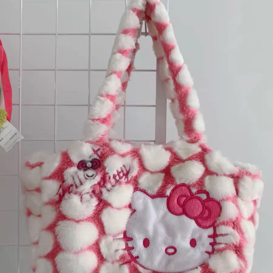 TAKARA TOMY Hello Kitty 2021 New Plush One-shoulder Handbag Creative Fashion Casual Backpack