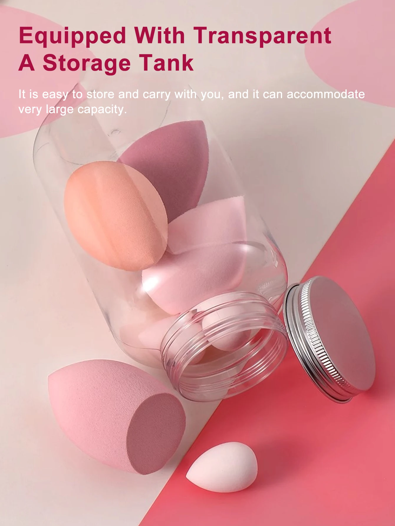 Gąbki do makijażu, miękkie i niechłonące, do stosowania na sucho i na mokro, mini blender do podkładu w płynie i pudrze, 14 sztuk/puszka