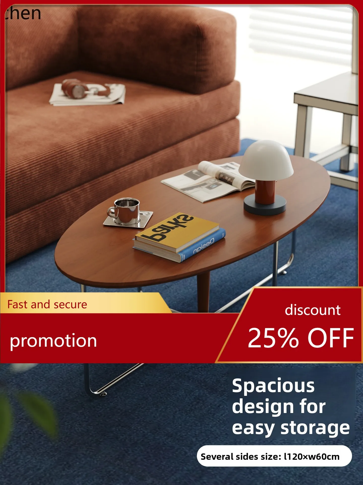 

ZML Coffee Table Solid Wood Home Living Room Tea Table Stainless Steel High-end New Model