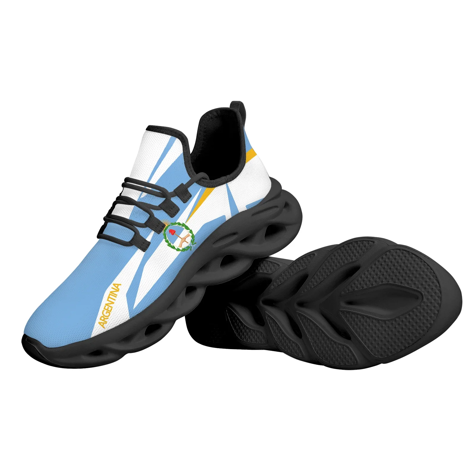 Argentina Flag National Standard Printing Outdoor Shoes Mesh Breathable Spring Fashion Sport Shoes Walking Shoes