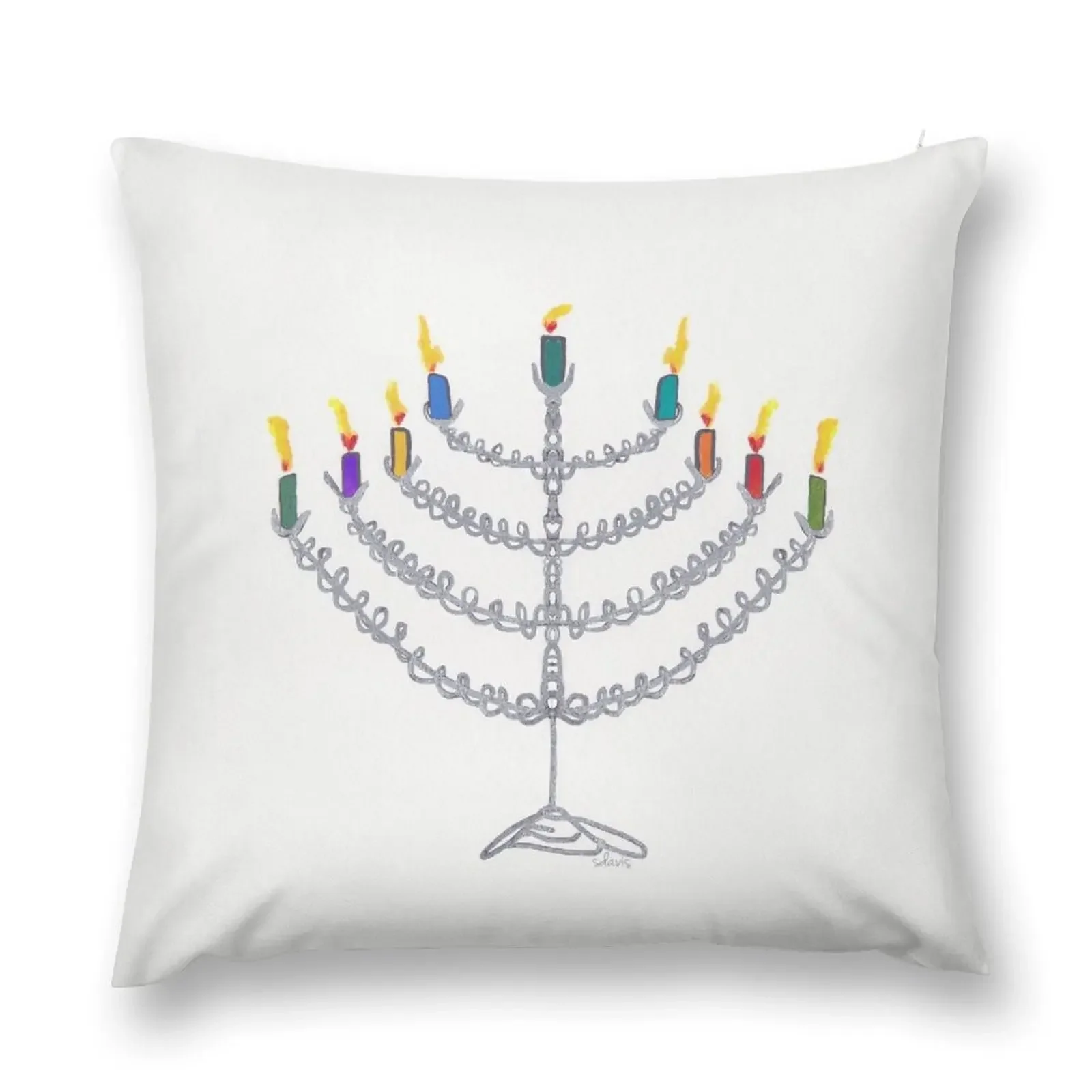 Hanukkah Menorah 11818 Art Throw Pillow Decorative Cushion Cover Covers For Sofas pillow