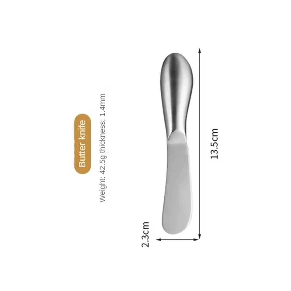 Stainless Steel Multifunction Butter Cutter Cheese Jam Spreaders Cream Wiper Kitchen Gadget Easy Clean Bread Knife