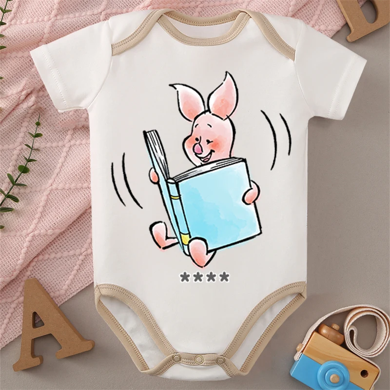 

MINISO Винни-Пух Roo, детский комбинезон из чистого хлопка, комбинезон, боди для милого новорожденного 0-12 месяцев, лучший подарок для ребенка