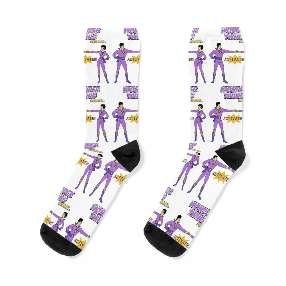 Wonder Twins Activate Socks valentine gift ideas Christmas sports and leisure Run Socks Male Women's
