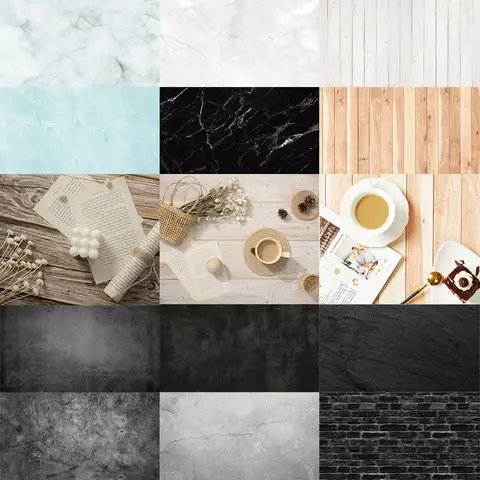 Fotobakgrund för mat, kosmetika, fotofoner för foton, konstpapper 53x84cm, 2-sidigt fotografibakgrund, jul 8 best sales dioramabakgrund - №7