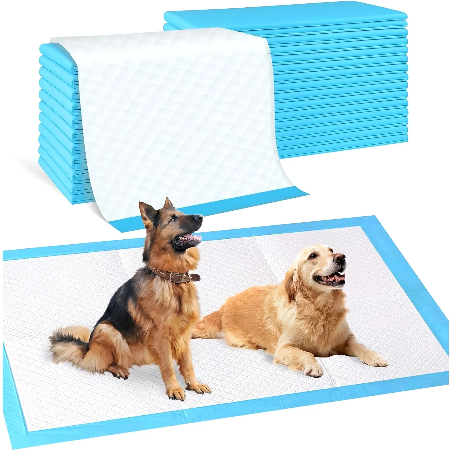 

Extra Large Disposable Pet Training Pads – 36" x 51", 40 pcs, 6-layer absorbent design with fluff pulp core, polymer & PE top la