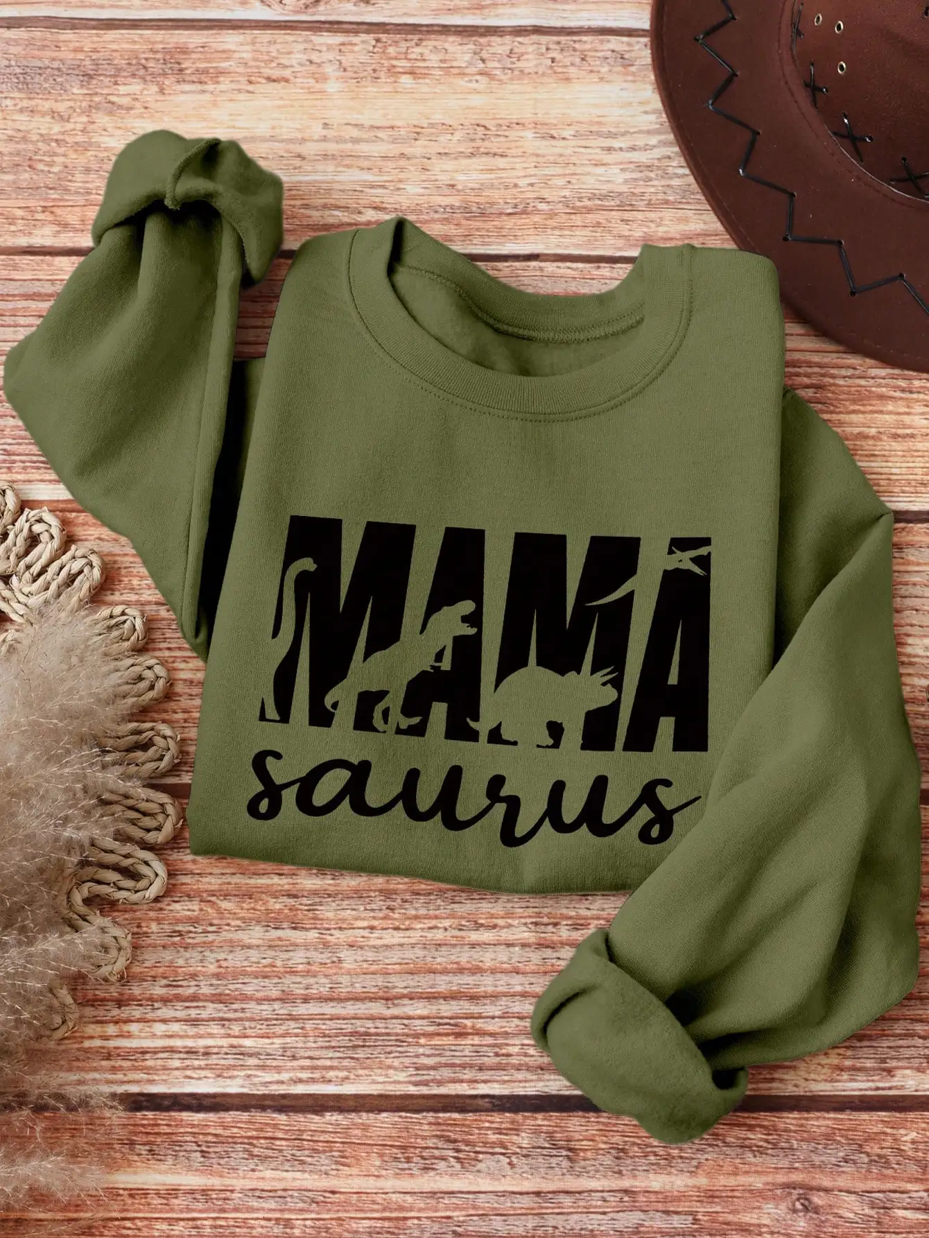 

Женская толстовка с динозавром Mama Saurus, забавный подарок для мамы, пуловер с длинными рукавами, осенний топ