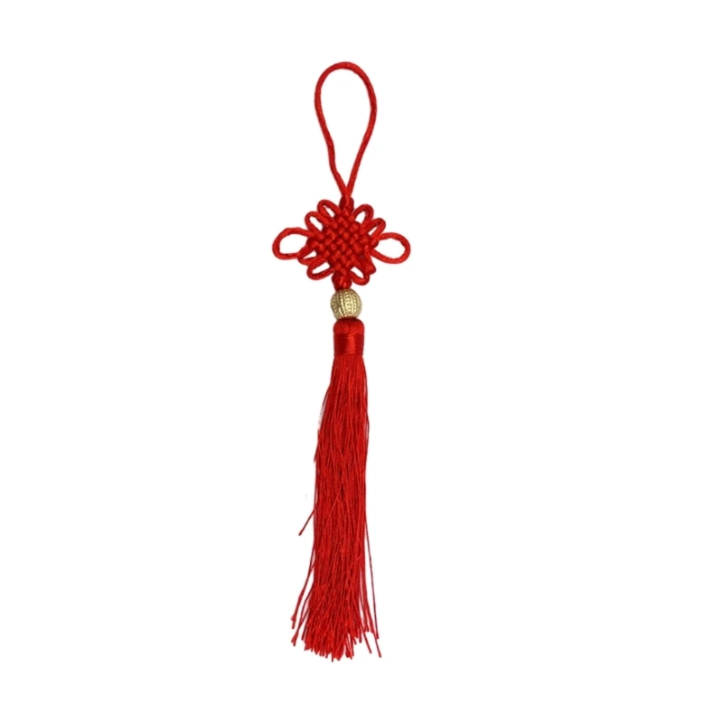 50JB Tassels Chinese Knot Hanging Decors for Keyring Jewelry Making DIY Handmade Craft Accessories Chinese Fortune Pendant