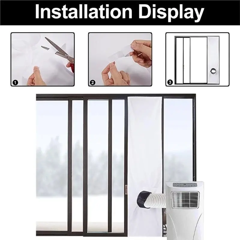 A84G-For Portable Air Conditioner Accessories 2 Meters Waterproof Window Seal Adjustable For Sloping Windows