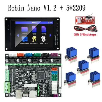 MAKERBASE motherboard MKS Robin Nano V3 control board 3D printer 32 Bit controller kit TS35 touch screen Robin Nano V1.2