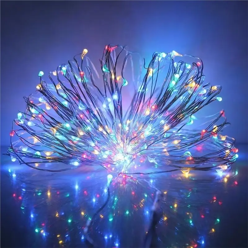 AC23-LED Fairy Lights, Battery Operated String Lights For DIY Home, Ultra Thin Copper Wire Mini Version Multi-Color