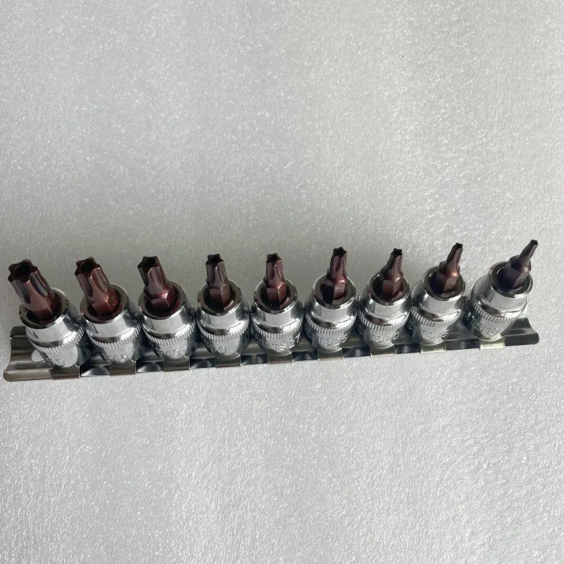 9pcs/set 5 Point Star Torx Screwdriver Bit Drive Socket Pentalobe