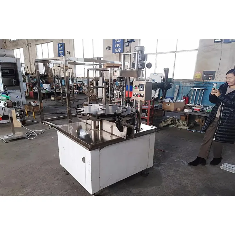 High Speed Rotary Wine Bottle Capper Automatic Aluminum Ropp Cap Crimping Sealing Machine Customized