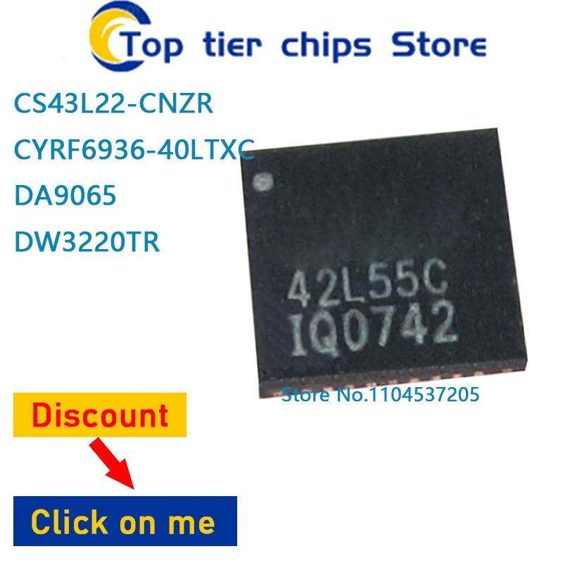 

1-10 шт./лот CS43L22-CNZR CYRF6936-40LTXC CYRF6936 DA9065 DW3220 DW3220TR QFN 100% НОВЫЕ