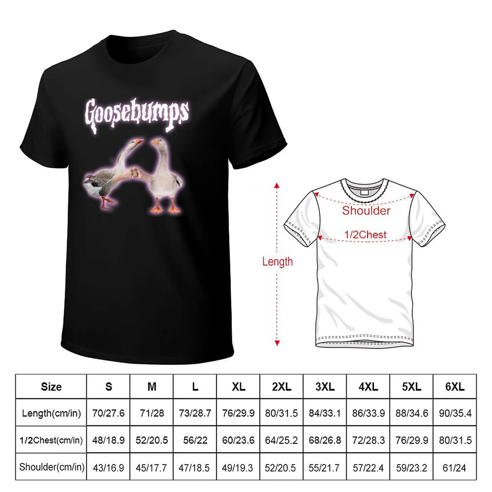 Goosebumps Meme T-Shirt Independence Day Short Sleeve T-Shirt