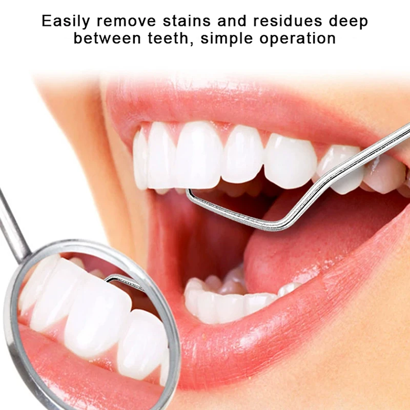 304 الفولاذ المقاوم للصدأ أدوات طب الأسنان الفم مرآة التحقيق الجير حامي نظيفة مكشطة البلاك مزيل العناية بالفم مجموعات الشفافة