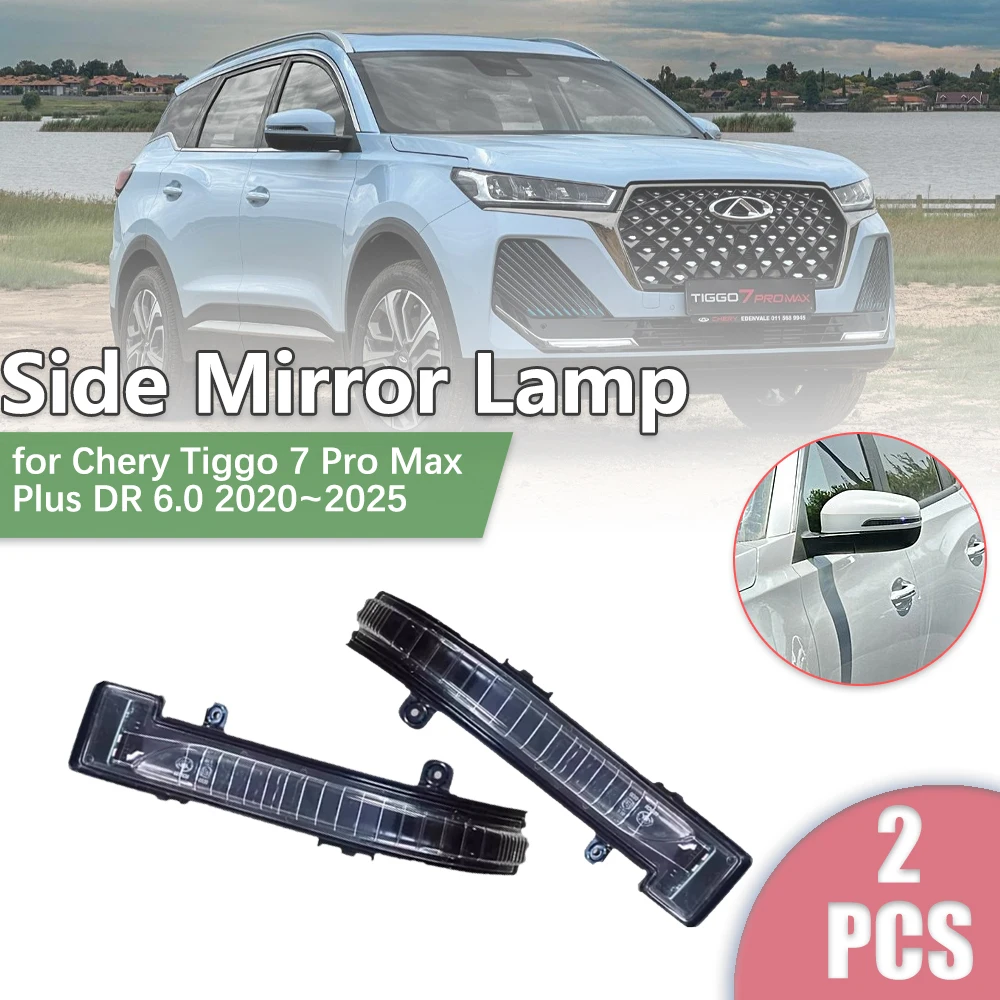 

Car Rearview Side Mirror LED for Chery Tiggo 7 Pro Max Plus DR 6.0 2020~2025 Turn Signal Indicator Lamp Light Part Accessories