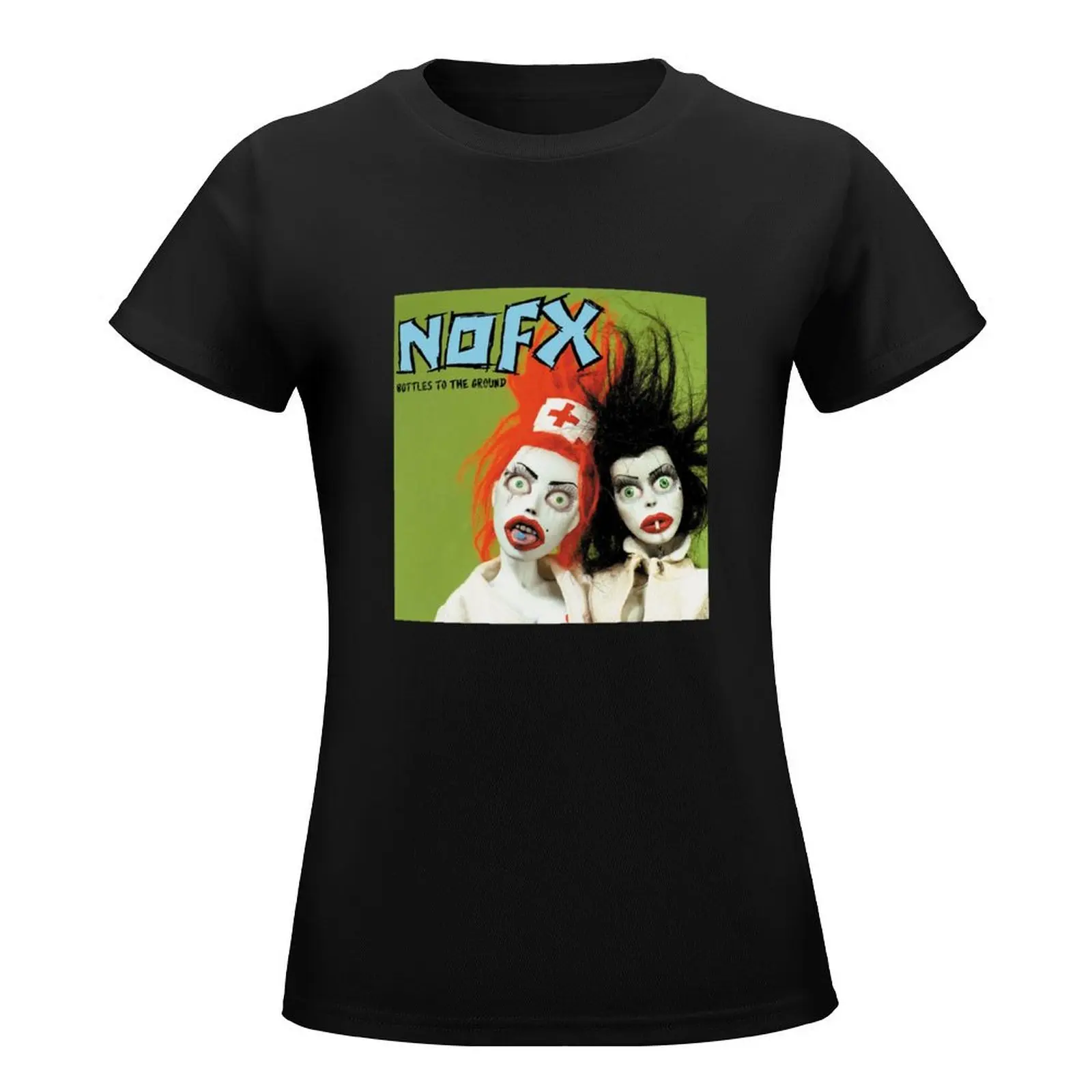 NOFX Bottles To The Ground Album Cover. T-Shirt cute clothes funnys female lady clothes luxury designer clothing Women