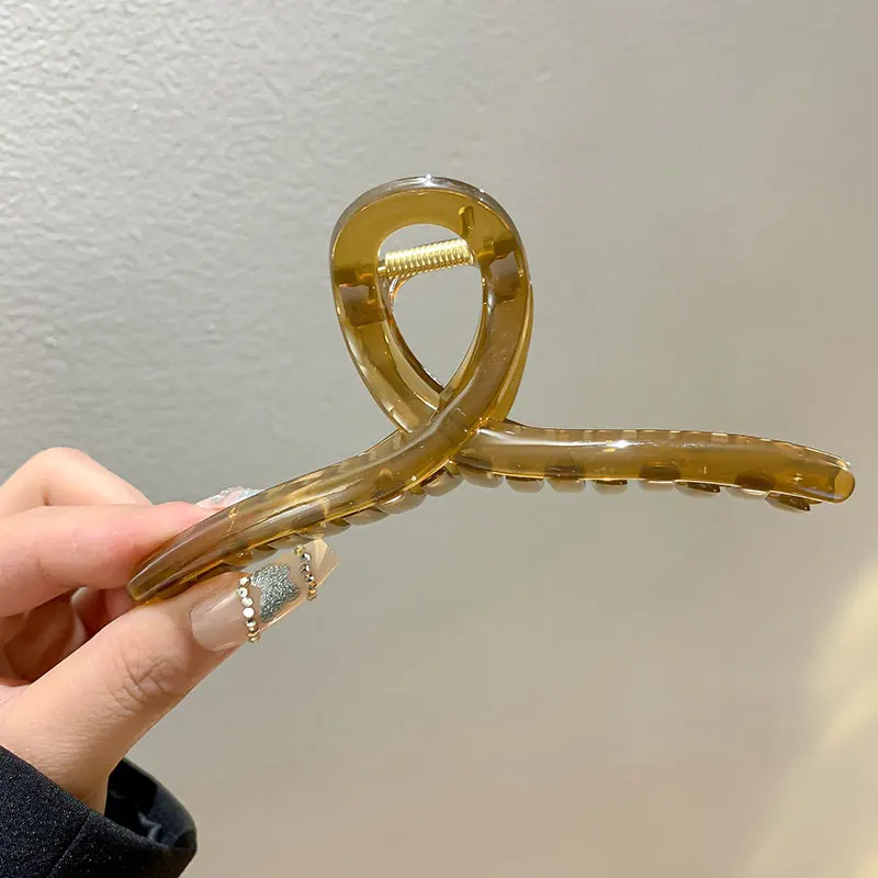 ソリッドカラー レディース ヘアクリップ 韓国風 ハイストリート ホットガールスタイル ファッション バケーション パーティー ギフト ヘアグラブ レディース ヘアアクセサリー