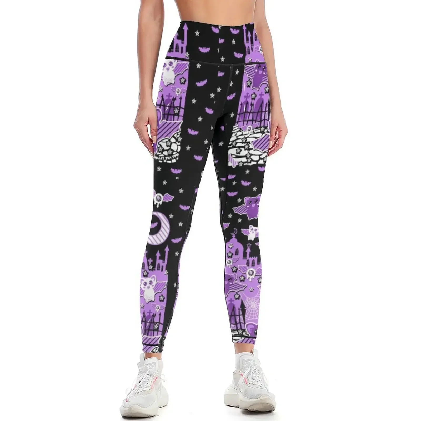 

Kawaii Spooky Bats Leggings Women's fitness flared Pants sport gym wear Womens Leggings