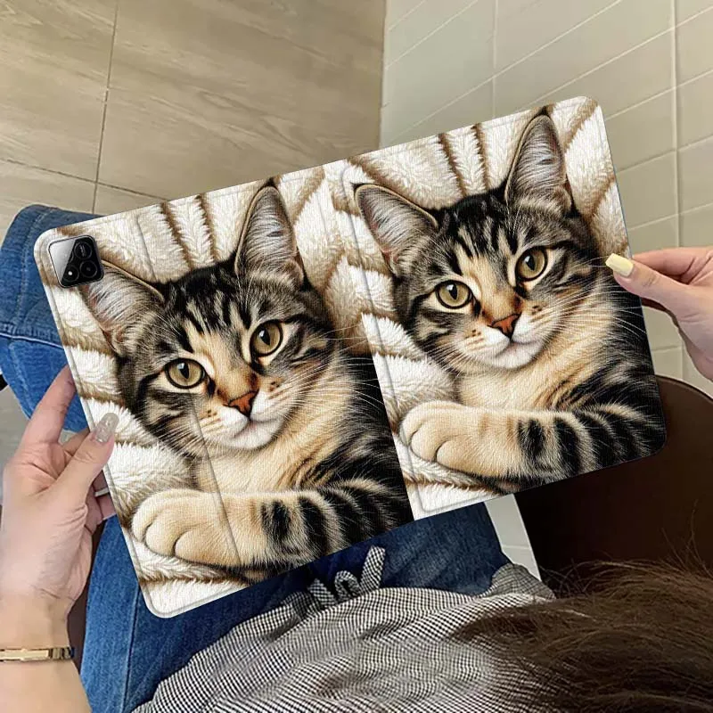 

Cute Tabby Kitten Portrait For Xiaomi Redmi Mi Pad 5 6 6s 7 SE Pro Max Ultra 12.4 12.5 14 inch Tablet Case
