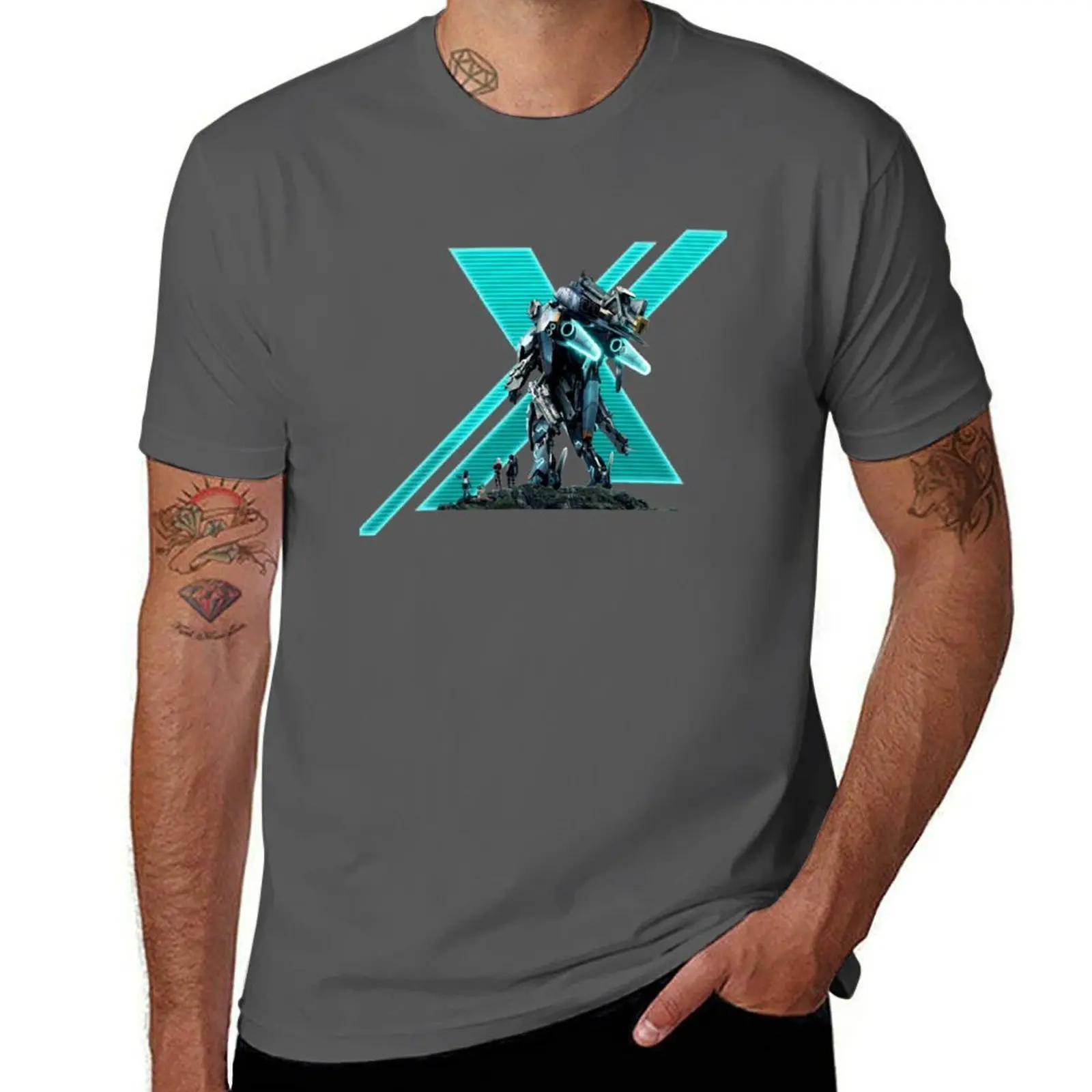 

Xenoblade Chronicles X Logo T-Shirt Big and Tall Gym T-Shirt