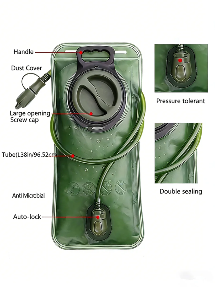 AliExpress NONE Outdoor cycling, sports water bag hiking, camping 2L water bag