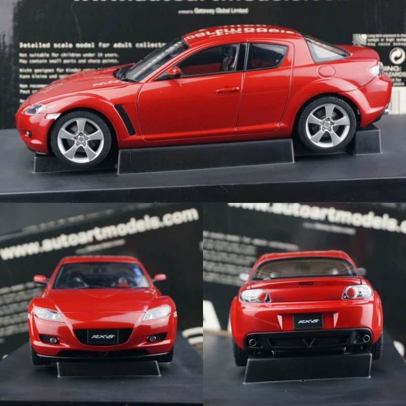 Autoart 1:18 RX8 Red JDM Simulation Limited Edition All Open Alloy Metal Static Car Model Toy Gift