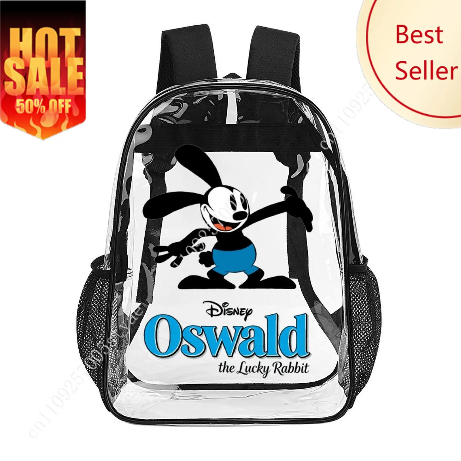 

Oswald Transparent Backpack Disney Cartoon Decorative Bag Design Your Photos Logos Text Customized Party Holiday Gifts