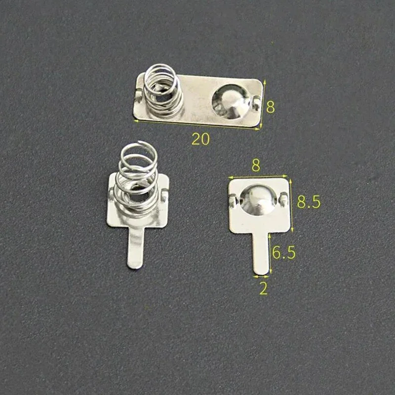 Wholesale Custom AAA Battery Spring Contact, Spring Terminal Connector,20x8mm, 8x8.5mm, 50Pcs
