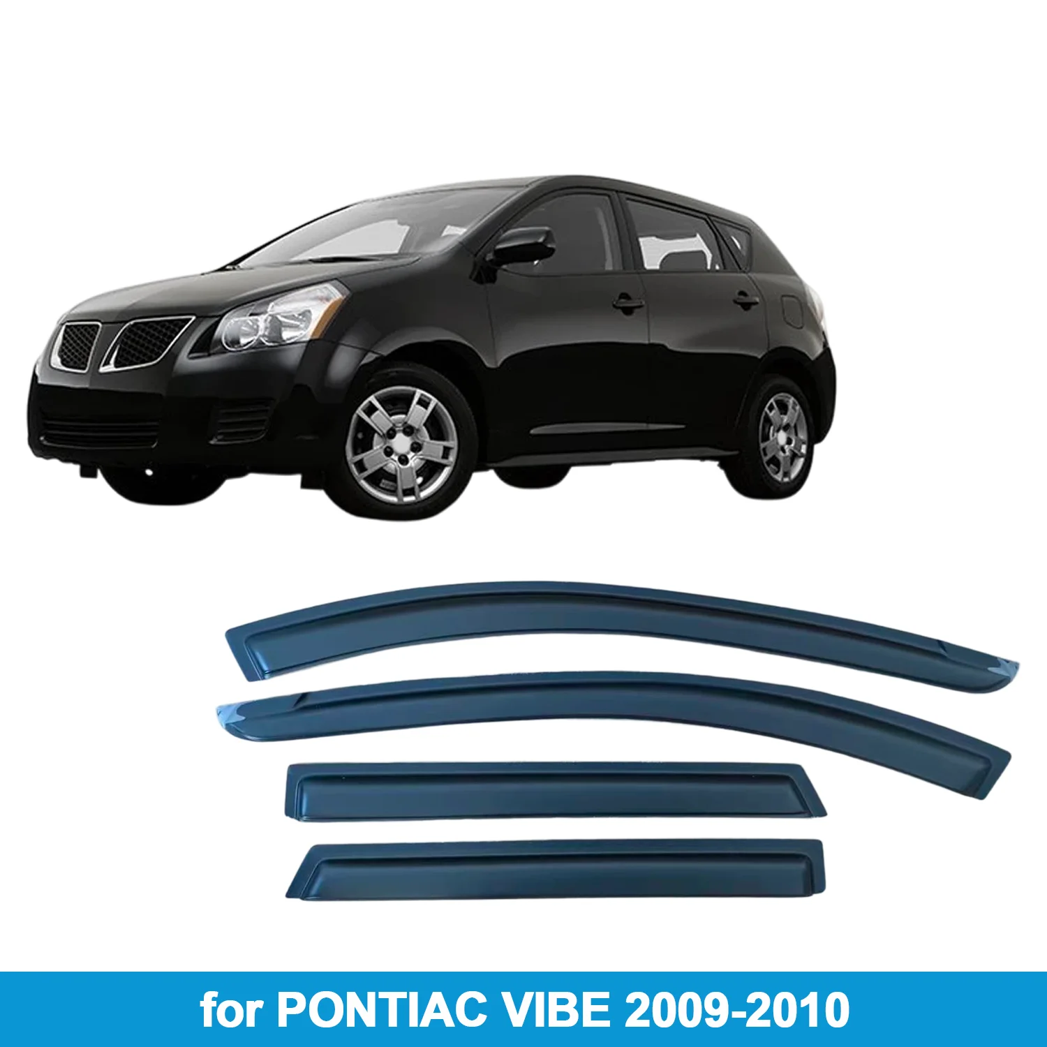 

Оконный козырек для PONTIAC VIBE 2009-2010, защита от дождя, боковой дефлектор, защита от атмосферных воздействий, лента для наружного крепления