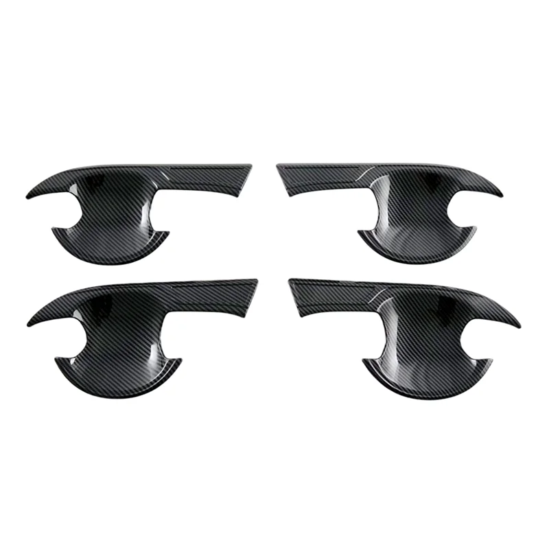 

For Toyota Yaris Ativ/Vios 2023 2024 Car Exterior Door Handle Bowl Cover Trim Spare Parts Parts ABS Carbon Fiber-A61E