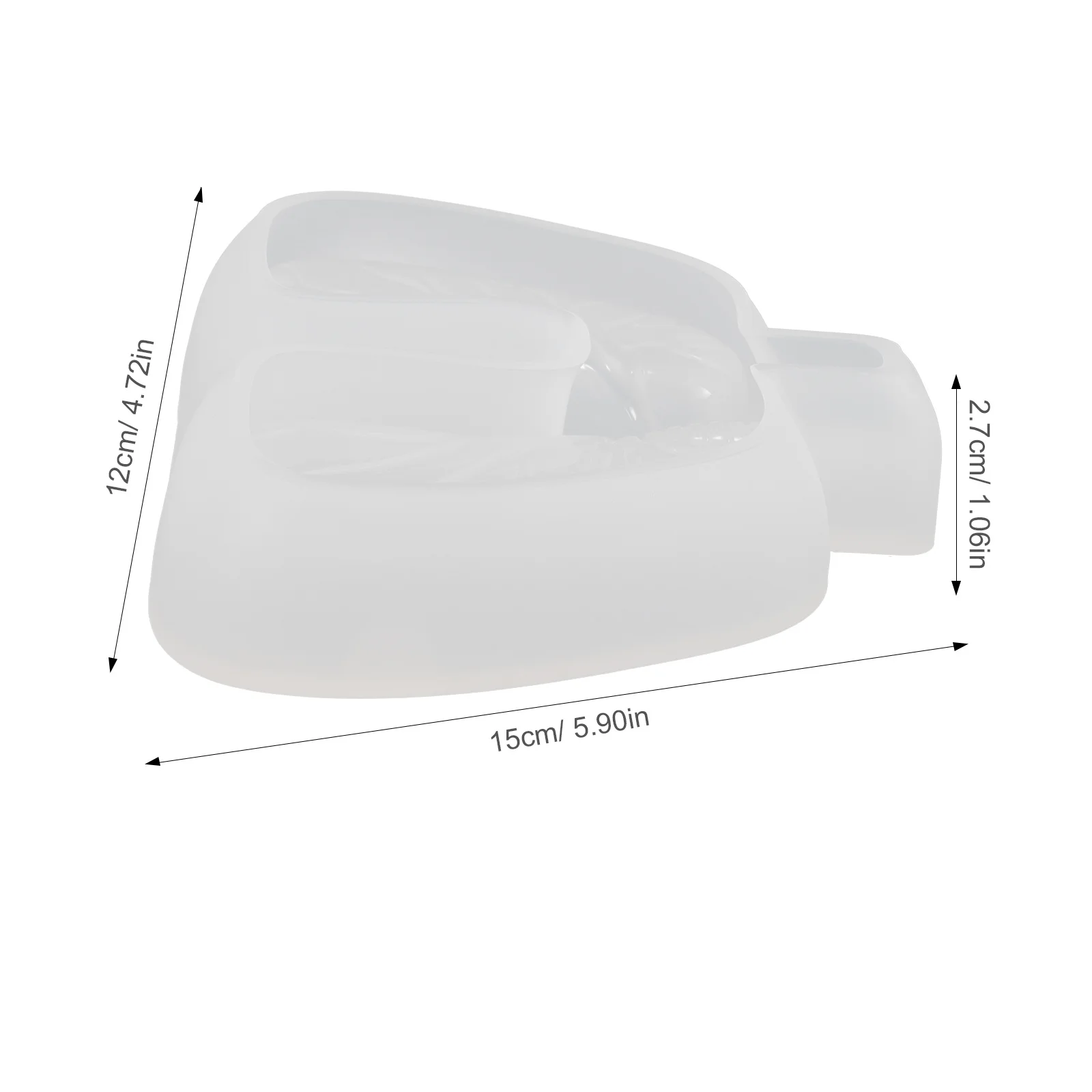 Lung Shaped Ashtray Silicone Mold DIY Epoxy Resin Craft Tool Durable Practical Easy to Use Wash Portable Lightweight