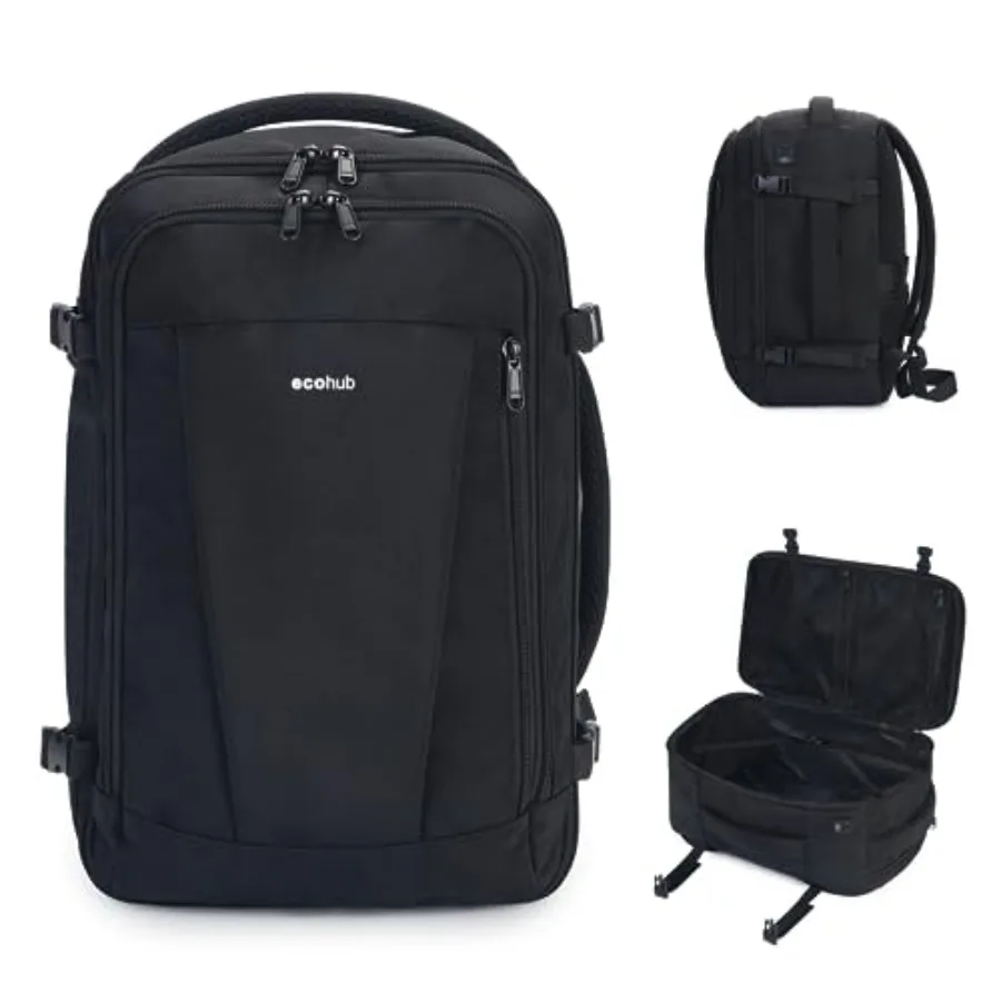 

Рюкзак ECOHUB для путешествий 18x14x8, сумка для личных вещей Spirit Airlines, ручная кладь, 13 карманов, повседневный городской рюкзак для мужчин и женщин