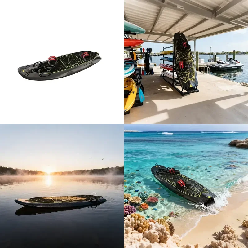 BONCN 72V Carbon Fiber Electric Surf SUP Board Waterproof Lightweight Lakes & Rivers Thrill Equipment