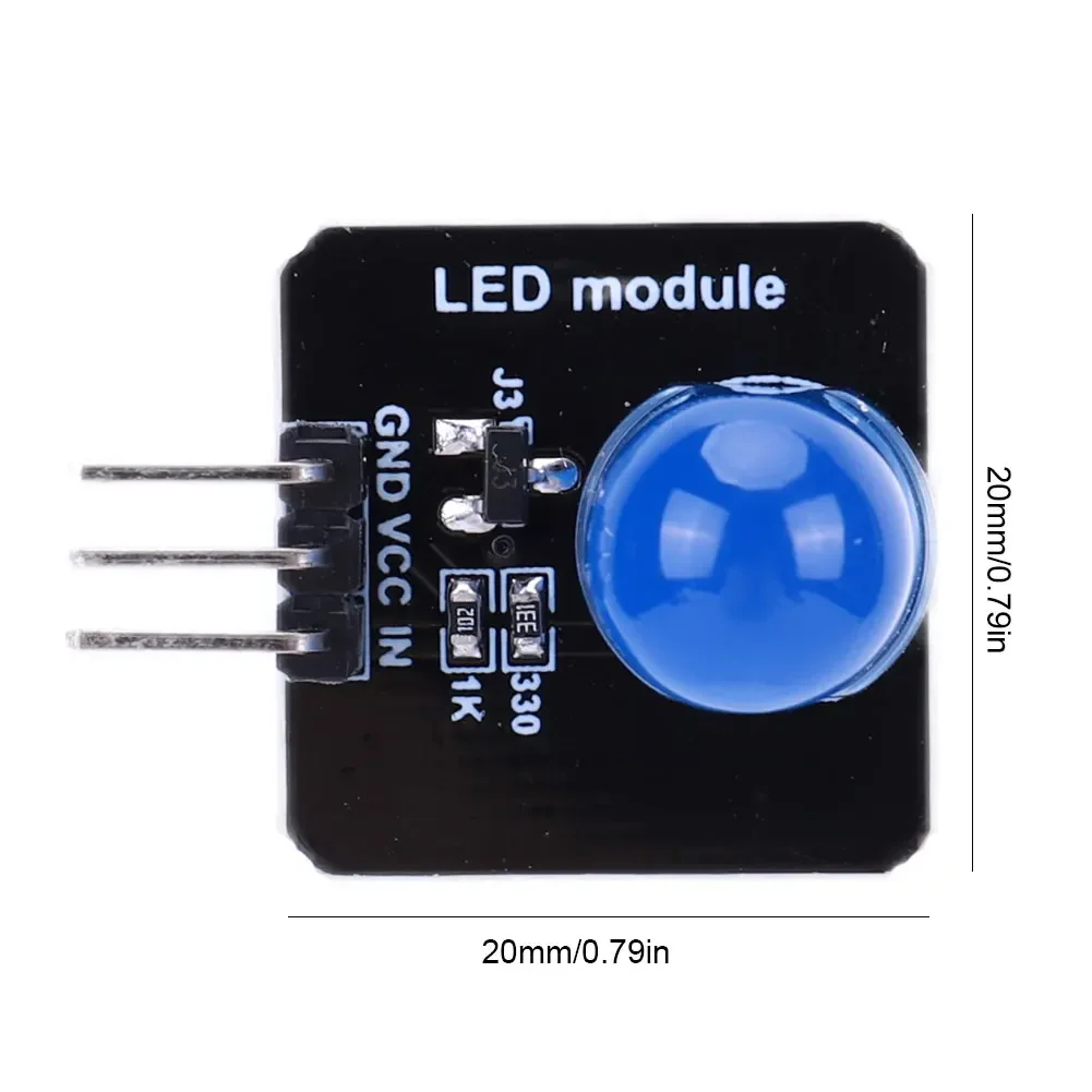 1-5PCS DC 3.3-5 V 10 MM Light-Emitting Module Indicator Module Led Indicator Light-Emitting Tube Module Fit for Arduino