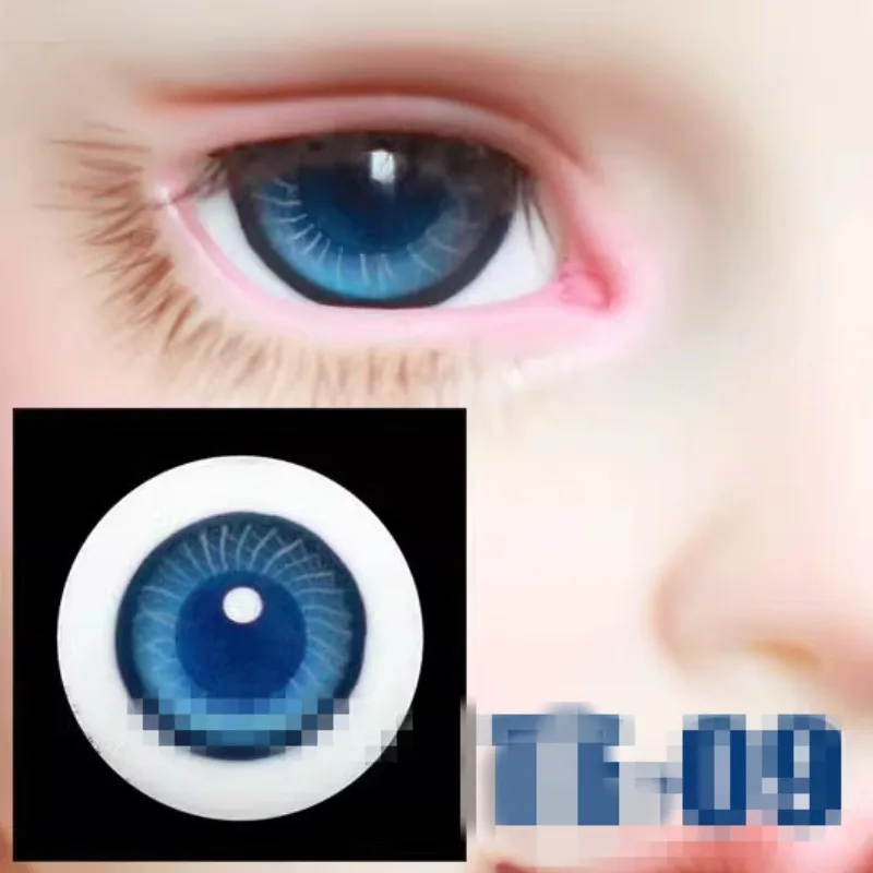 

Bjd Doll Eyes Blue Layered Grain Glass Eyeball 1/6 1/4 SD.14mm 16mm Free Box Doll Accessories GA9