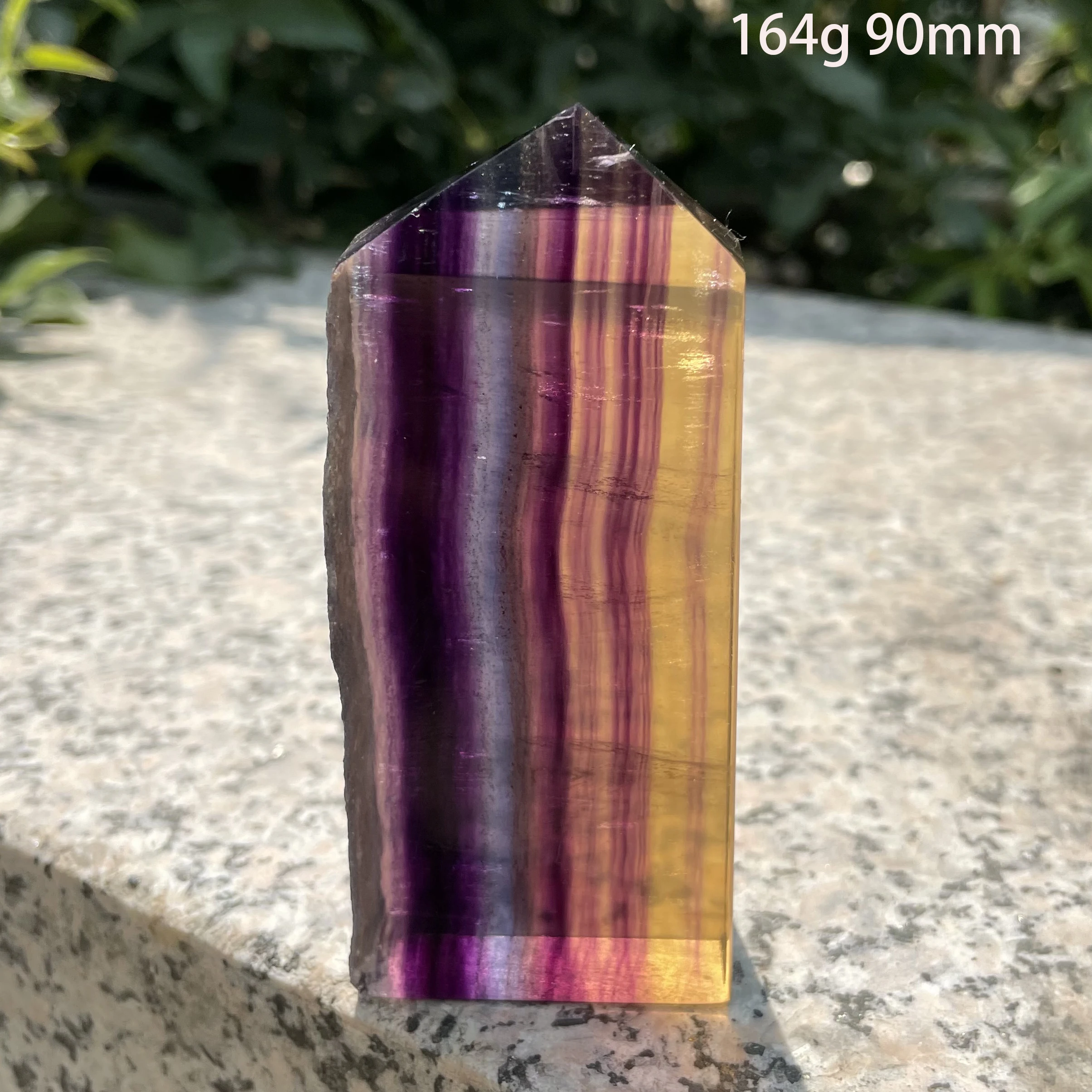 Natural Stone Colorful Fluorite Wand Point Decoration Polished Quartz Crystal Tower Reiki Healing Obelisk