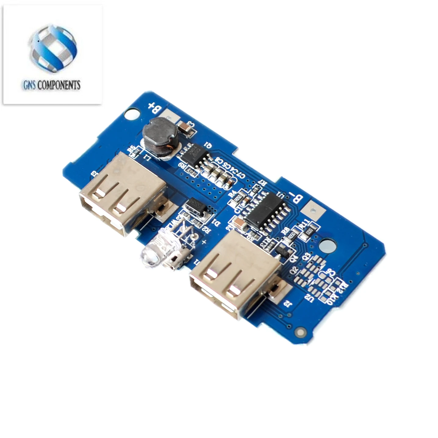 

5V 2A Power Bank Charger Module Charging Circuit Board Step Up Boost Power Supply Module 2A Dual USB Output 1A Input